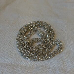 Sterling Silver -  Byzantine Chain 21.5” Heavy Necklace - 44g